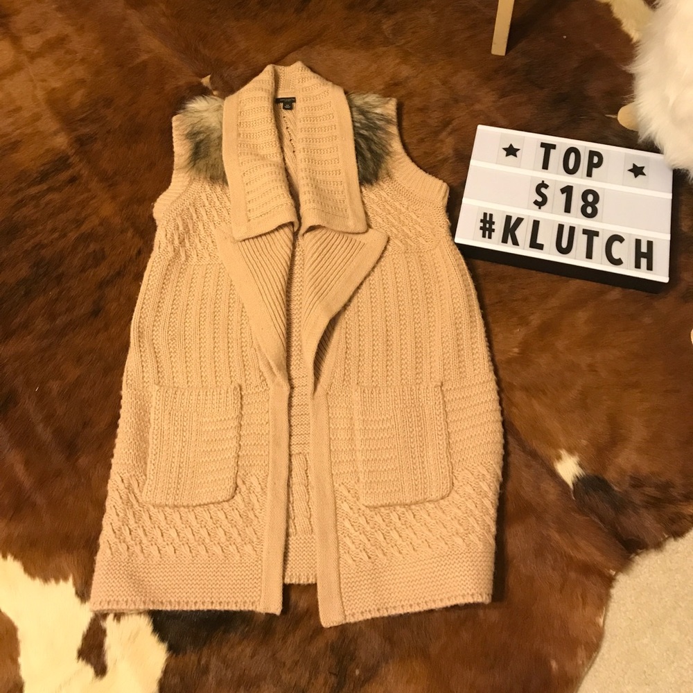 Ann Taylor Knitted cardigan vest Size:XS